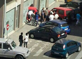 fotosmelilla 2014 06 18 dori 14 1 Un accidente provoca que un coche aparcado se estrelle en un escaparate