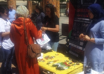 fotosmelilla 2014 07 23 spa contra Pulseras y camisetas para apoyar al pueblo palestino en Gaza