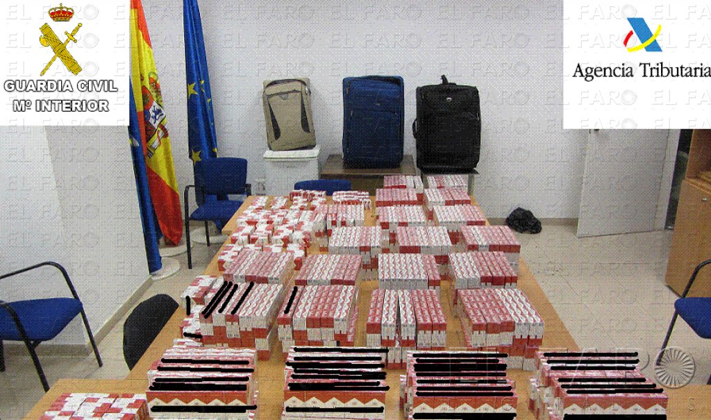 Detenido un marroquí con 250 cartones de tabaco de contrabando