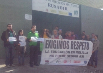 fotosmelilla 2015 03 25 pedro 17 01 El IES Rusadir, nuevo escenario de las protestas de los sindicatos de Educación