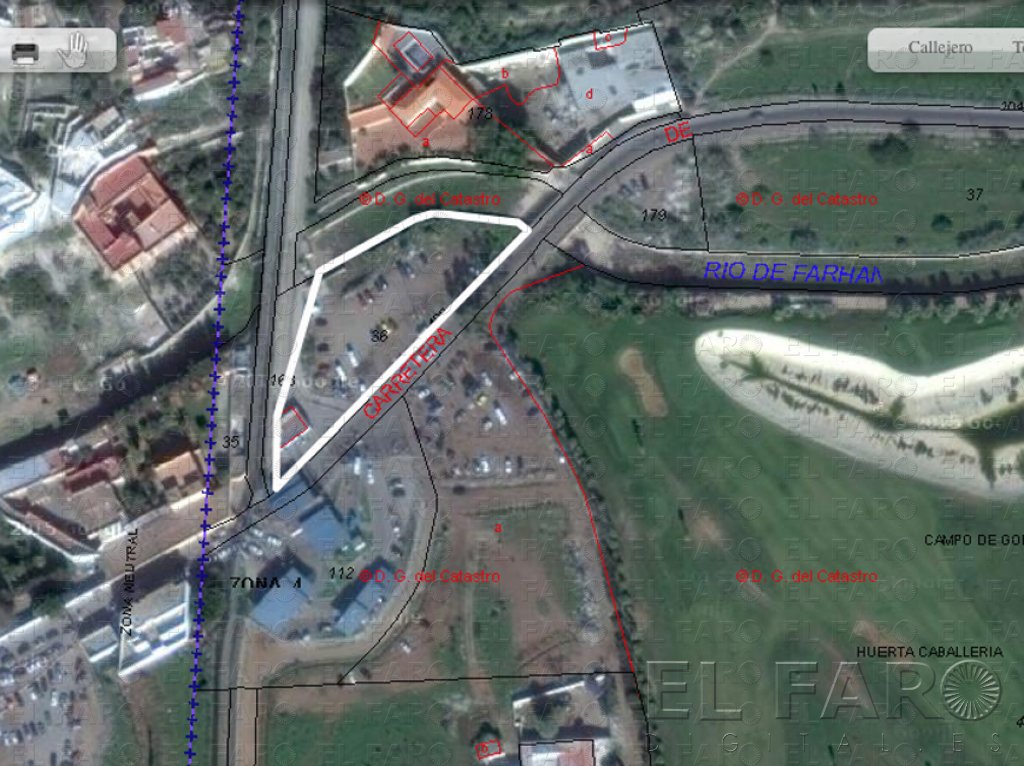 Estudian instalar un parking privado de uso público en la frontera de Farhana