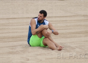 fotosmelilla 2015 08 30 depor IMG 0799 La playa de San Lorenzo, lugar del último entrenamiento de la semana