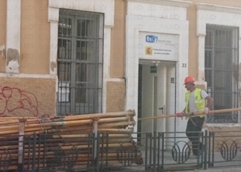 fotosmelilla 2015 09 22 dori 2 3 Fomento apuntala el lateral derecho del Conservatorio porque “está en mal estado”