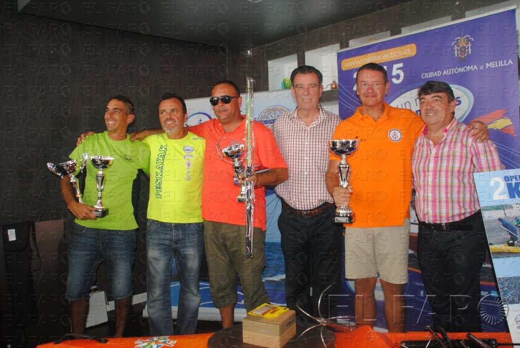 El murciano Antonio de Vicente, ganador del II Open de pesca en Kayak