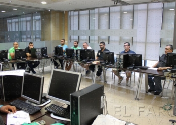 Momento de la reunión con los representantes de todos los equipos.