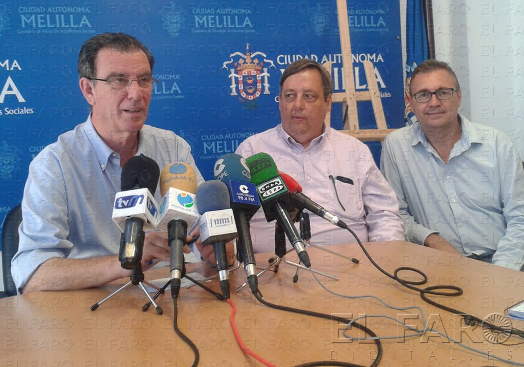 Miranda, Vallejo y Calderay, en la presentación del torneo.