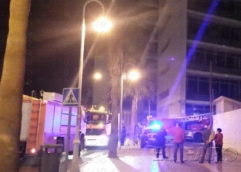 Los Bomberos sofocan un conato de incendio en las Torres del V Centenario