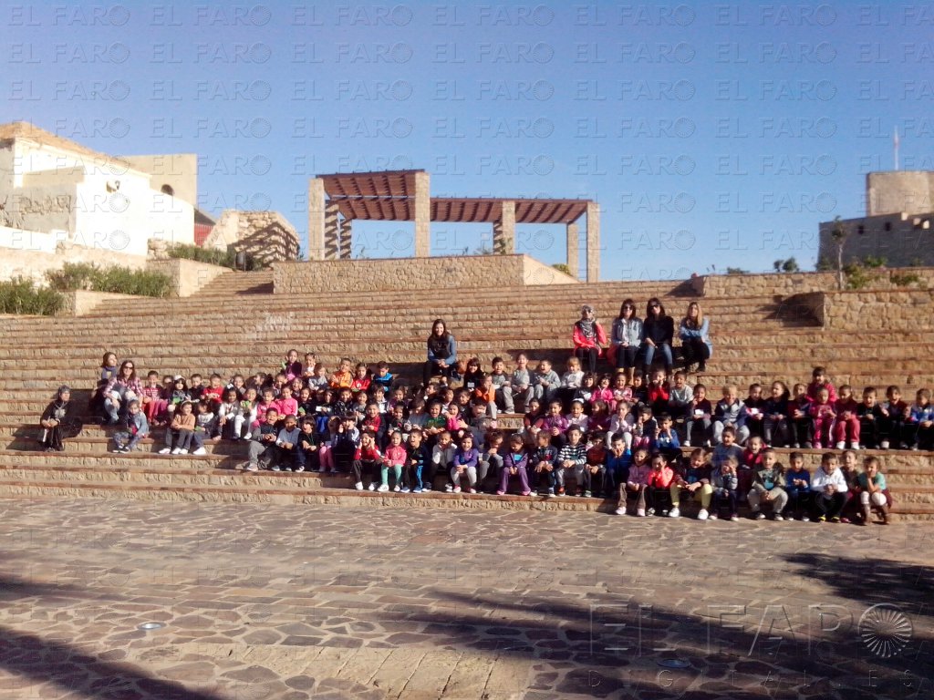 Alrededor de 120 alumnos del colegio Juan Caro visitan Melilla La Vieja