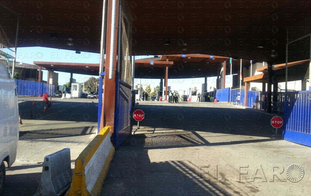 Pedrada en la cara a un policía en el paso fronterizo de Beni Enzar