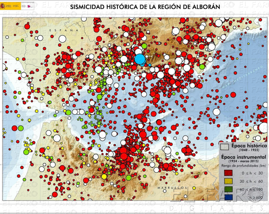 El seísmo del 25 de enero originó un ‘efecto dominó’ en las fallas de Alborán