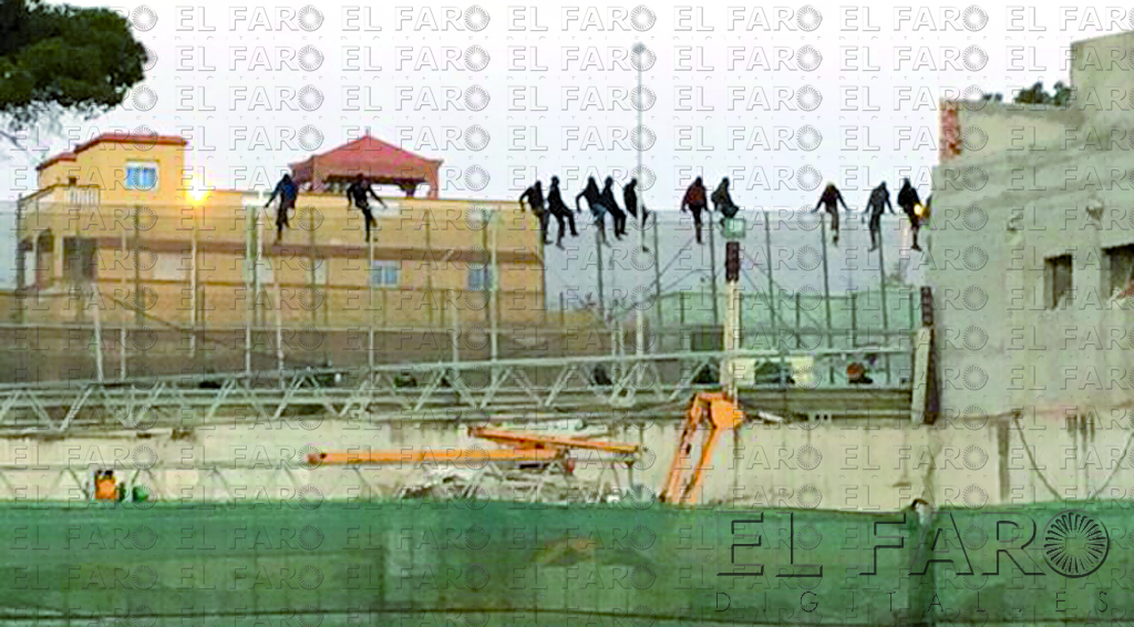 Imagen del intento de entrada de ayer, por el que se preocupa ACNUR. Onda Cero Melilla