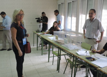 fotosceuta 2016 06 26 Manuel Melilla DSCN9801 Carmen Dueñas llama a la "alta participacion" en los comicios para superar "seis meses de bloqueo"