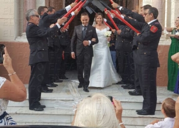 fotosceuta 2016 06 26 Manuel Melilla IMG 20160625 WA0013 Boda en el Sagrado Corazón con homenaje de Ángeles Guardianes