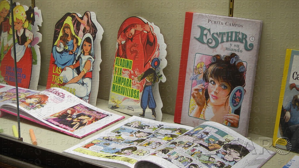 La muestra dedica una parte a la literatura con diversos cuentos troquelados.