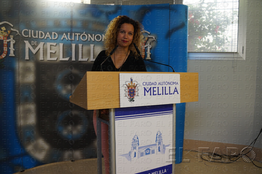 La viceconsejera de Mujer, Isabel Moreno, ayer, en la rueda de prensa.