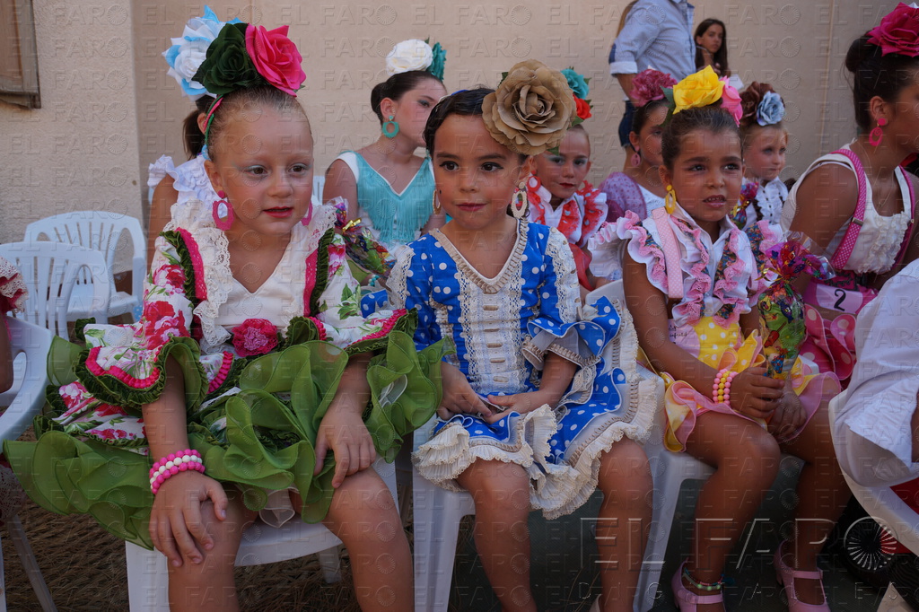Tres aspirantes a Reina Infantil.