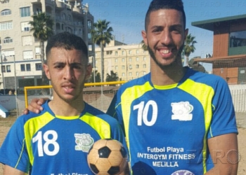 fotosmelilla 2016 08 02 DEPORTE MELILLA qleureb F. Playa: Mimon y Sufian, con Marruecos