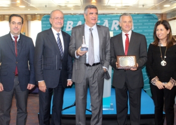 Presentacioěn Balearia en Maělaga Baleària presenta en Málaga el barco que empezará a operar con Melilla el lunes