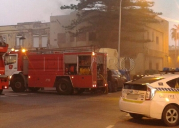 11 2 2 Sofocado un incendio que se declaró en el edificio del antiguo Puesto de Socorro