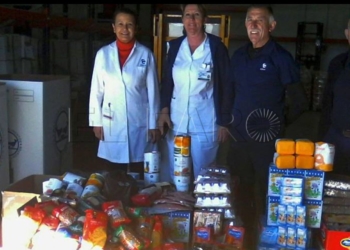 12 1 6 La lotería solidaria de trabajadores de Clece lleva 500 kilos a los más necesitados