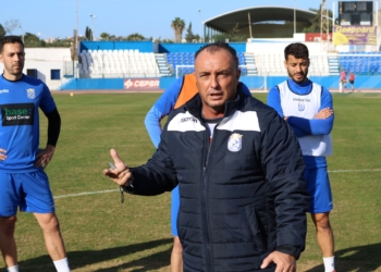 El técnico melillense, en una de las sesiones de entrenamientos.