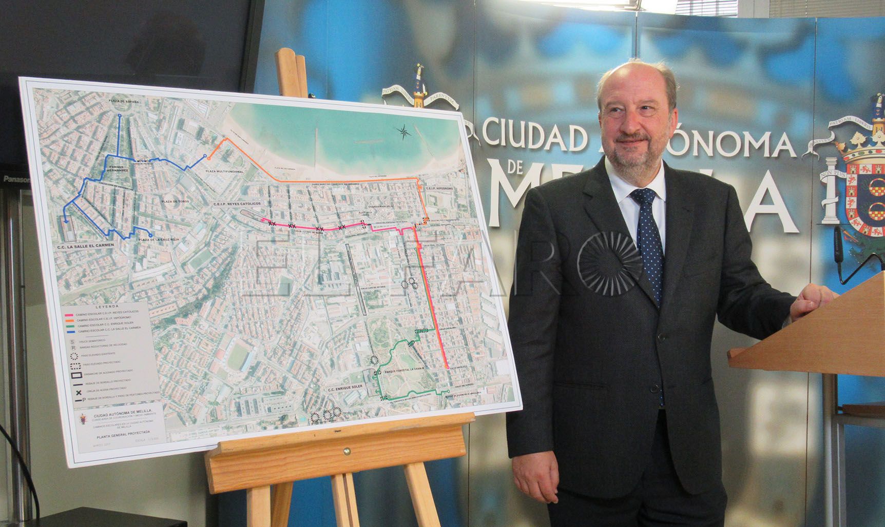 Melilla tendrá ocho caminos escolares por 400.000 € para cuatro colegios