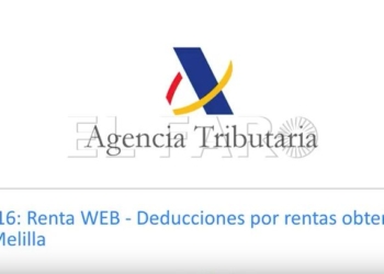 AGENCIA TRIBUTARIA La herramienta web para hacer la declaración de la Renta no incluye automáticamente las deducciones por rentas obtenidas en Melilla