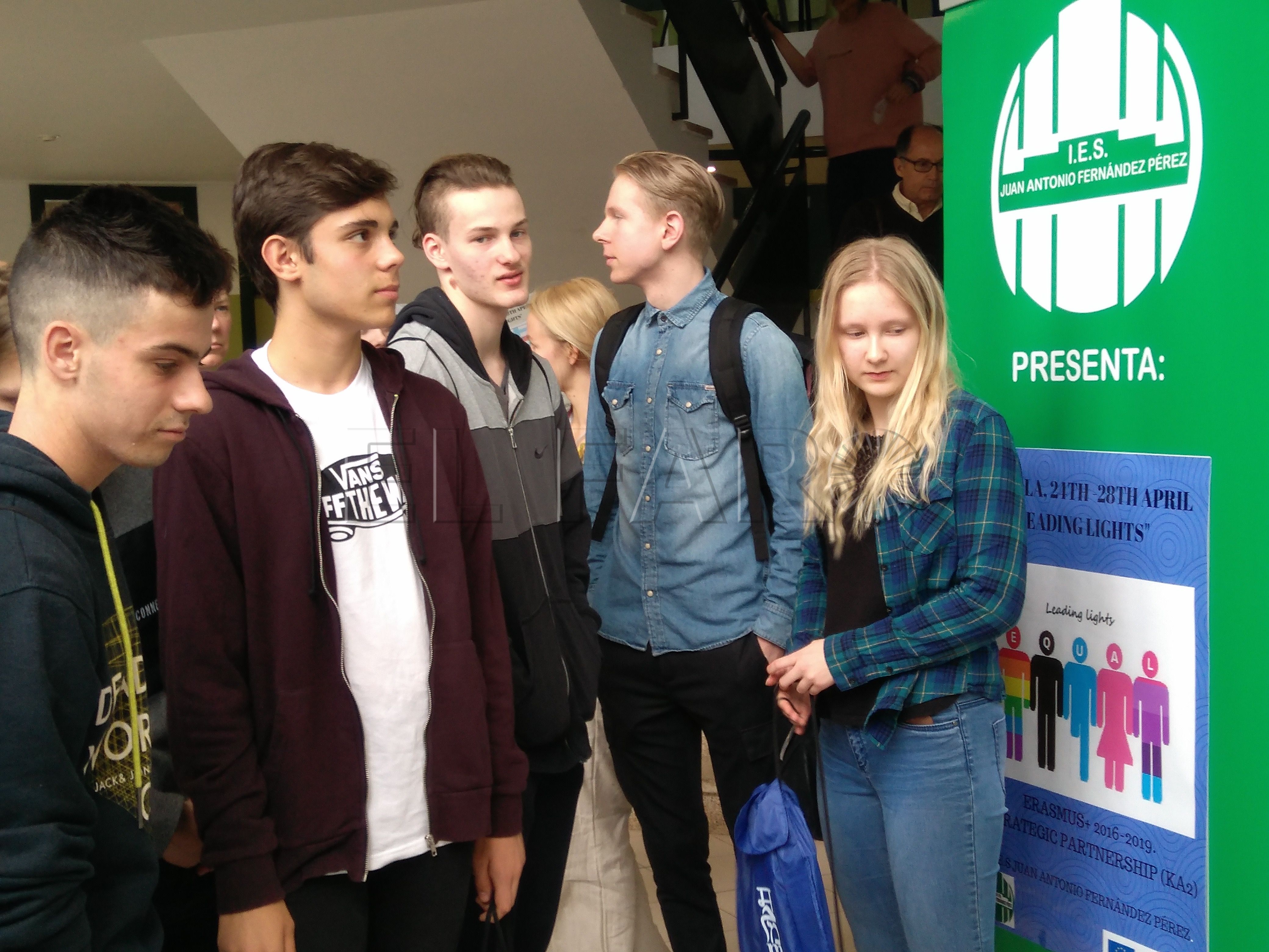 Alumnos de Erasmus llegan al IES Juan A. Fernández en un programa de intercambio
