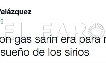 ignacio velazquez tweet Piden medidas contra Ignacio Velázquez por un mensaje en Twitter sobre Siria