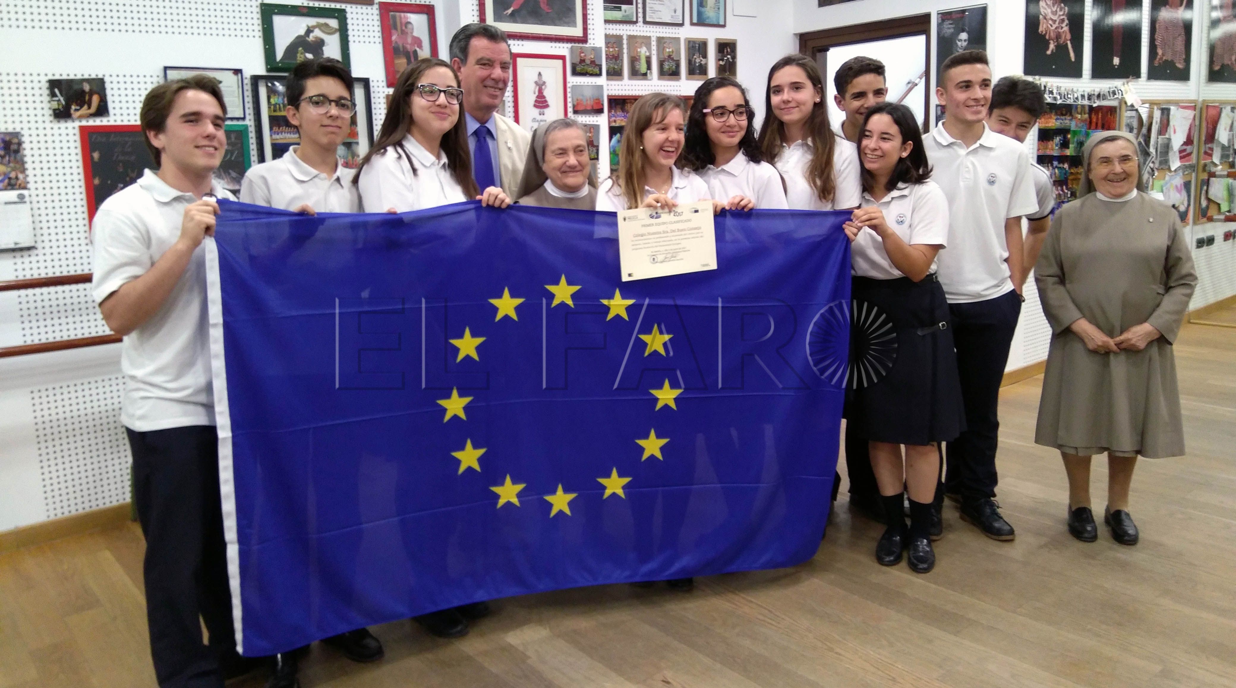 Diez alumnos del Buen Consejo viajarán a Estrasburgo tras ganar el concurso Euroscola
