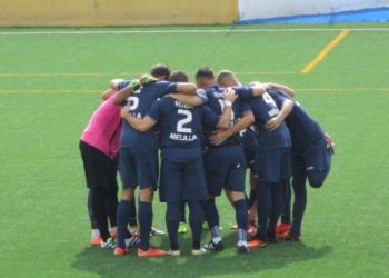 Jugadoras de la escuadra melillense, en uno de sus partidos de la pasada temporada.