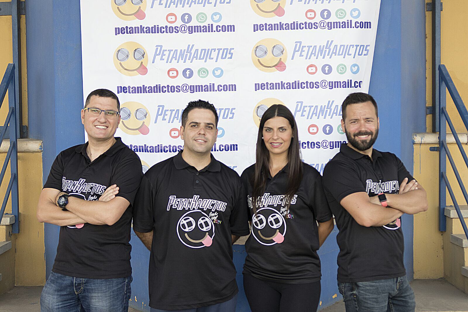 Martín y Gallardo, ganadores de la melé nocturna de Petankadictos