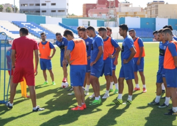 29 01 1 La UD Melilla no para de entrenar a pesar de jugar un choque amistoso