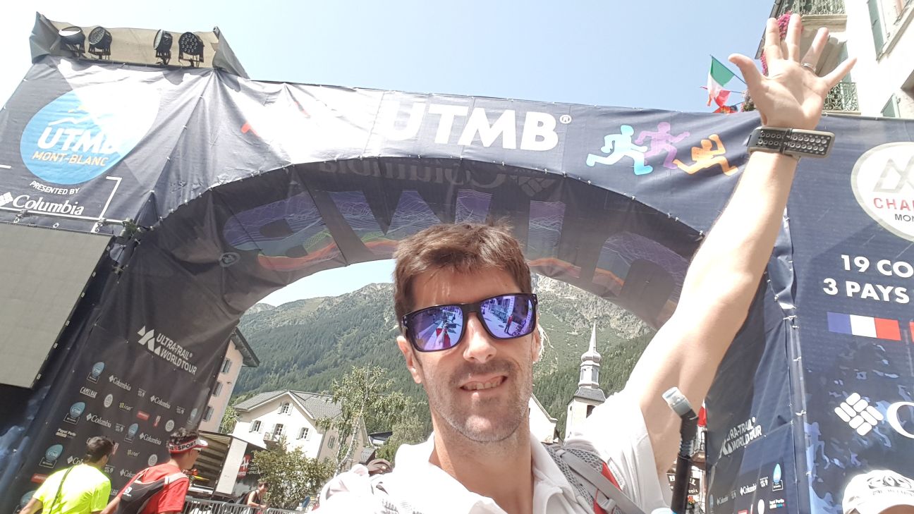 Juandi Aguilar, en el reto Mont Blanc