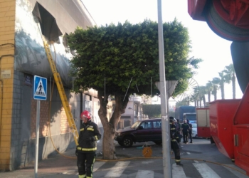 13 03 1 Sofocado un fuego en el interior del antiguo Puesto de Socorro