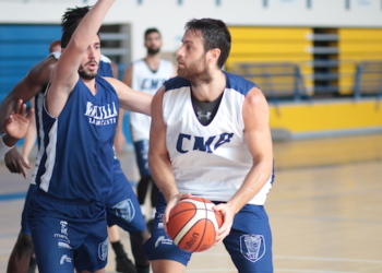 Jugadores melillenses, en la realización de una de las sesiones de entrenamientos de pretemporada.