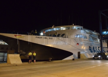 3 1 3 Baleària tiene pensado quedarse y mejorar los barcos que hay en Melilla, según Mateo