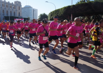 Imagen de la salida de la competición reina, en la lucha contra el cáncer