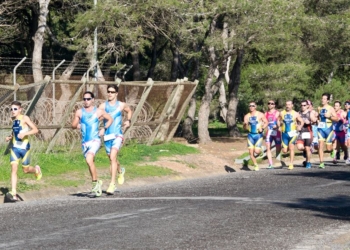 Imagen de los triatletas melillenses, en una de las competiciones disputadas durante esta temporada.