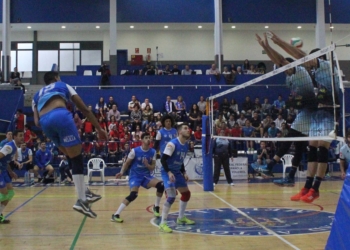 El CV Melilla jugó su partido de la Superliga en el pabellón Guillermo García Pezzi