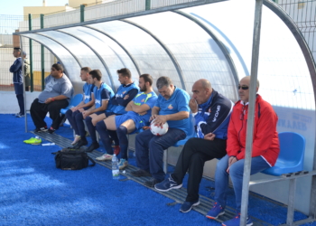 Felipe Sánchez, en una de las sesiones de entrenamientos con su equipo