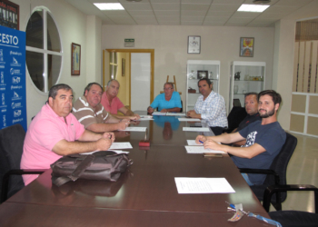 Algunos de los componentes de la Junta Directiva de la Asociación de la Prensa Deportiva