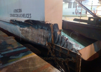 Imagen del buque accidentado.