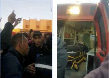 Captura de pantalla 2018 01 22 a las 23.14.37 La multitud graba y entorpece la actuación de la ambulancia en el lado marroquí de la frontera