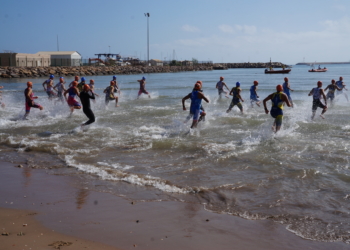 Una de las competiciones triatléticas realizadas en tierras melillenses.