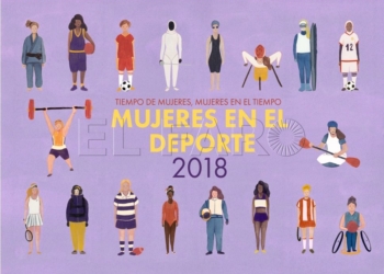 portada SATE presenta el calendario 2018 con las deportistas Elisa Aguilar y Lorena Asensio