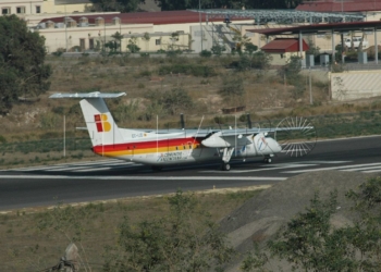 6 02 Dos vuelos cancelados en Melilla por el temporal de nieve de Madrid