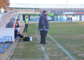 El técnico melillense, en uno de los partidos a domicilio de su equipo.