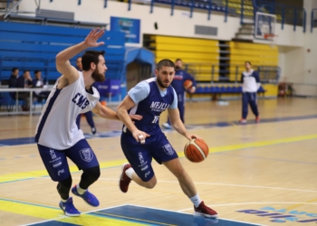 Imagen de una de las sesiones de entrenamiento del Decano.