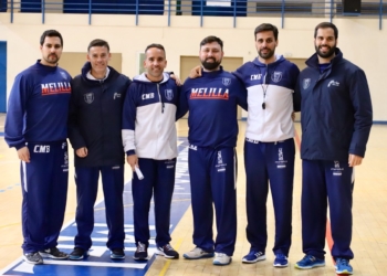 Componentes del cuerpo cuerpo técnico, con la última incorporación Eloy Ramírez.